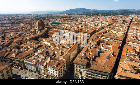 Florenz - ca. 2013: Blick vom Campanile di Giotto von Florenz Stockfoto