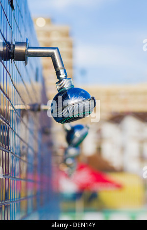 Dusche im thermischen Aqua Park-Baile-Felix-Rumänien Stockfoto