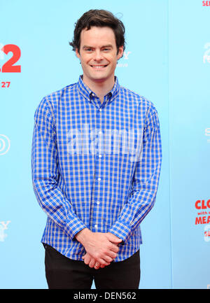 Los Angeles, Kalifornien, USA. 20. September 2013. Bill Hader Teilnahme an der Los Angeles-Premiere von "Wolkig mit A Chance Of Meatballs'' statt im Regency Village Theatre in Westwood, Kalifornien am 21. September 2013. 2013. Credit: D. Long/Globe Photos/ZUMAPRESS.com/Alamy Live-Nachrichten Stockfoto