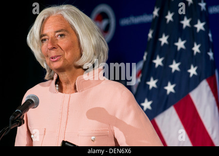 Christine Lagarde, geschäftsführender Direktor des Internationalen Währungsfonds (IWF). Stockfoto