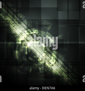 Dunkle Grün Abstrakt Technologie Hintergrund. Vector Design Eps 10 Stockfoto