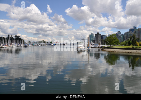 Burrard Inlet und Coal Harbour, Vancouver, Kanada Stockfoto