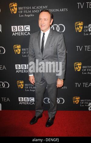 Los Angeles, CA. 21. September 2013. Kevin Spacey im Ankunftsbereich für BAFTA Los Angeles Pre-Emmy TV Tea Party, SLS Hotel, Los Angeles, CA 21. September 2013. Bildnachweis: Elizabeth Goodenough/Everett Collection/Alamy Live-Nachrichten Stockfoto