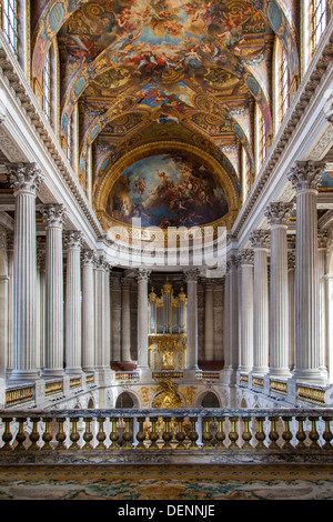 Die königliche Kapelle im Schloss Versailles bei Paris Frankreich Stockfoto