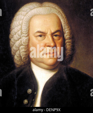 Johann Sebastian Bach, deutscher Komponist Stockfoto