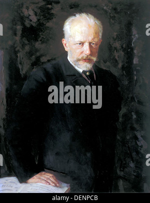 Tchaikovsky, Pyotr Ilyich Tchaikovsky, russischer Komponist Stockfoto