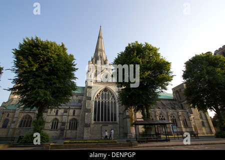 Nördliche Stirnseite der Chichester Kathedrale in West Sussex UK Stockfoto