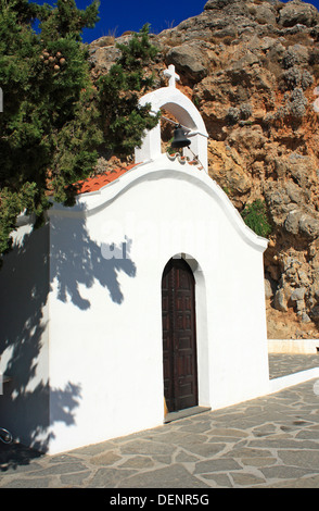 Griechisch-orthodoxe Kirche Sankt Paulus Lindos Rhodos Griechenland EU Europäische Union Europa Stockfoto