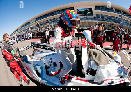 Austin, Texas, USA. 22. September 2013. Audi Sport Team Joest P1-Klasse Hybrid racing sechs Stunden der Schaltung der Americas, Endurance WM, Austin, TX. Bildnachweis: Cal Sport Media/Alamy Live-Nachrichten Stockfoto