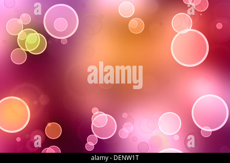 Zusammenfassung Hintergrund helle Kreise Stockfoto