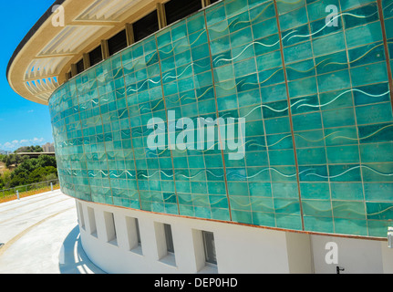 Das Exterieur des das Eretz Israel Museum, Glaspavillon. Stockfoto