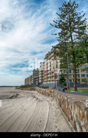 Glenelg, South Australia beliebteste Strand und Meer-Entertainment-Bereich. Stockfoto