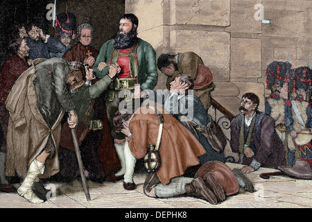 Andreas Hofer (1767-1810). Tiroler Patriot. Führer des Tiroler Aufstandes gegen bonapartistische Imperialismus. Führte zur Ausführung. Stockfoto