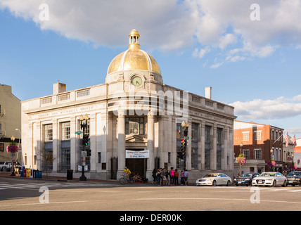 PNC Bank Gebäude im historischen Georgetown, Washington DC Stockfoto