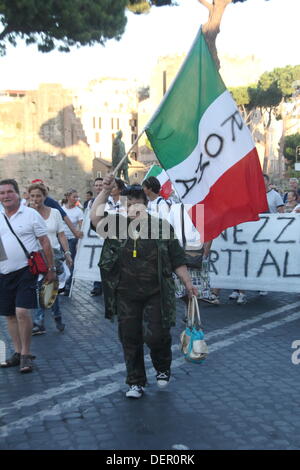 Rom, Italien. 21. September 2013. Protest gegen die Deponie bei Divino Amore Falcognana Bereich, Rom, Italien: Gari Wyn Williams / Alamy Live News Stockfoto
