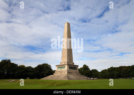 Das Wellington Monument Obelisk, The Phoenix Park, Dublin, Irland. Stockfoto