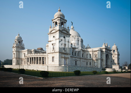Fassade des ein Denkmal bauen, Victoria Memorial, Kalkutta, Westbengalen, Indien Stockfoto