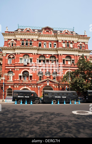 Fassade einer Regierung Gebäude, Schriftsteller, Kolkata, Westbengalen, Indien Stockfoto