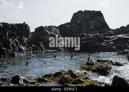 Arikok Nationalpark Naturpool Stockfoto