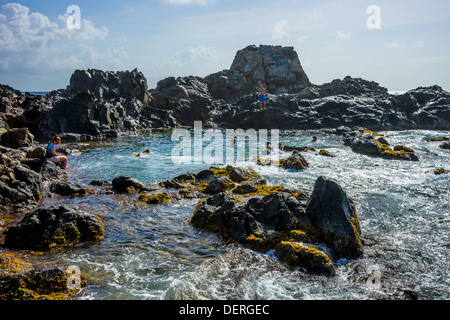 Arikok Nationalpark Naturpool Stockfoto