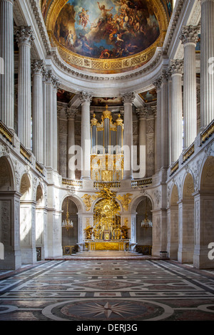 Die königliche Kapelle im Schloss Versailles bei Paris Frankreich Stockfoto