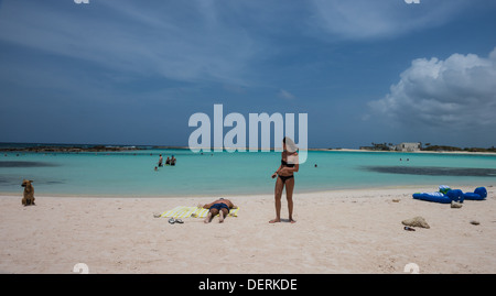 Baby Beach Aruba Stockfoto