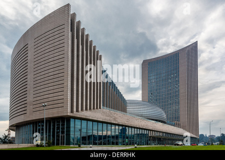 Die neue Kommission der Afrikanischen Union Hauptquartier in Addis Ababa, Äthiopien Stockfoto