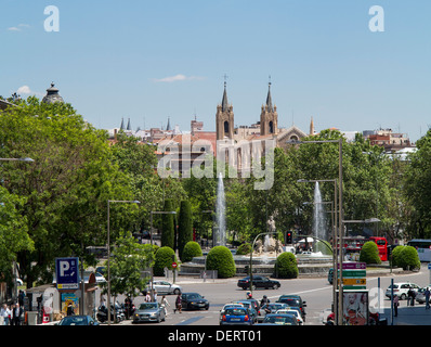 Plaza de Canovas del Castillo, Madrid. Stockfoto