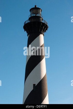 Das Cape Hatteras Lighthouse in Outer Banks, North Carolina. Es ist das höchste Bauwerk der Ziegel in Nordamerika. Stockfoto