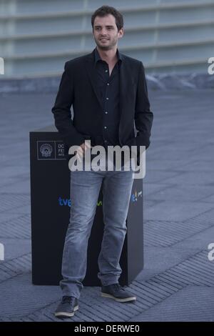 San Sebastian, Spanien. 23. September 2013. Jonas Cuarón besucht "Schwerkraft" Photocall des 61. San Sebastian International Film Festival am 23. September 2013 in San Sebastian, Spanien. Bildnachweis: Jack Abuin/ZUMAPRESS.com/Alamy Live-Nachrichten Stockfoto