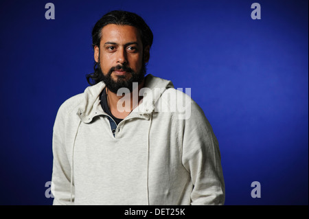 Abbas Khider, irakischer Schriftsteller, Teilnahme an der Edinburgh International Book Festival, Montag, 12. August 2013. Stockfoto
