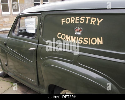 Austin A30 Van, Kielder Castle, Northumberland, England, Vereinigtes Königreich Stockfoto