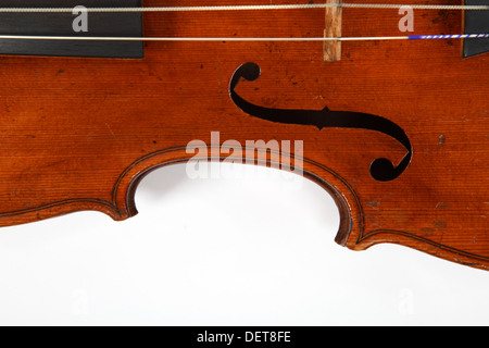 Violine, die volle Größe., Nahaufnahme Detail. Stockfoto