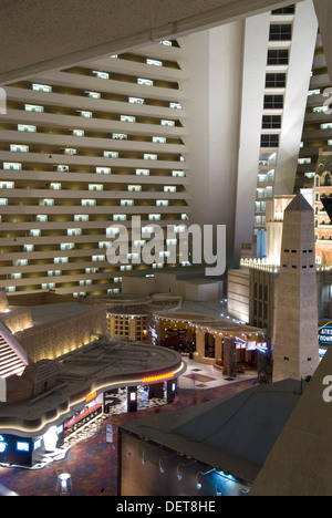 Balkonaussicht Luxor Hotel Casino Las Vegas Nevada, USA Stockfoto