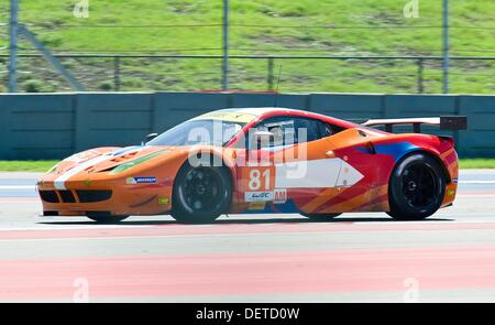 Austin, Texas, USA. 22. September 2013. September 22, 2013:8 Sterne Motorsports #81 GTE bin bei sechs Stunden von Circuit of the Americas, Endurance WM. Austin, TX. Bildnachweis: Csm/Alamy Live-Nachrichten Stockfoto