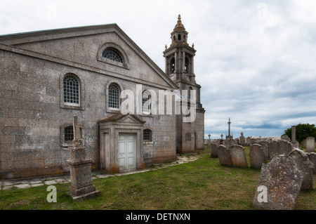 Str. Georges Kirche Portland, Kirche und Friedhof Stockfoto