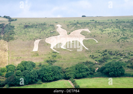 Das Osmington White Horse Stockfoto