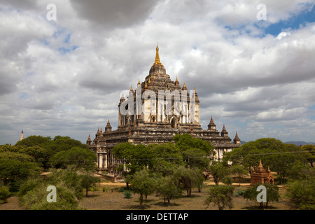 Thatbyinnyu Tempel in Old Bagan. Stockfoto