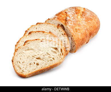 frisch gebackene hausgemachte traditionelle Hand Schnittbrot Stockfoto