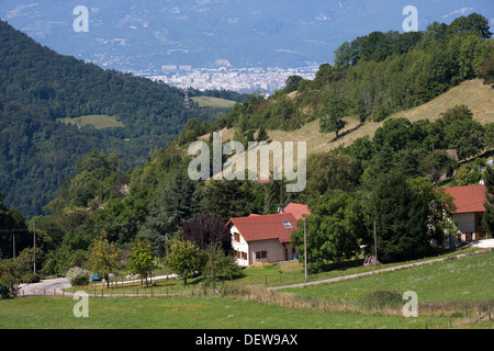 Revel Bergdorf in der Nähe von Grenoble Rhone Alpen Alpes Frankreich Stockfoto