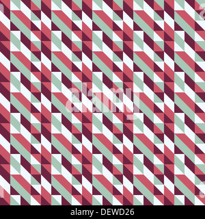 nahtlose Muster mit Quadrate und Dreiecke, Vektor-illustration Stockfoto