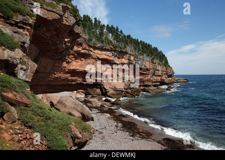 Malerische Bucht, Bonaventure Island National Park, Percé Québec Kanada Stockfoto