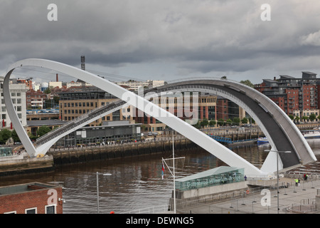 Millennium Bridge, Newcastle und Gateshead Stockfoto