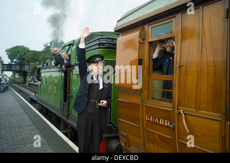 1940-Wochenende in Sheringham North Norfolk, England September 2013 Stockfoto