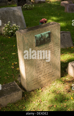 Grabsteine für die geliebten Haustiere Besitzer in Hartsdale Pet Cemetery in Hartsdale in Westchester County New York State Stockfoto