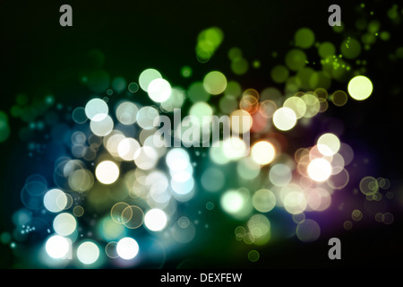 Abstrakte Grünton leuchtende Kreise Hintergrund Stockfoto