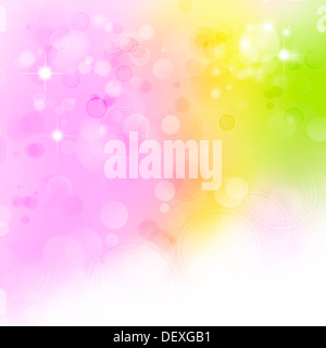 Pink, gelb und grün abstrakten Hintergrund Stockfoto