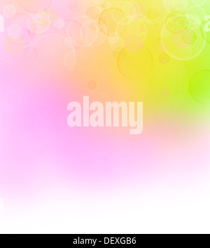 Pink, gelb und grün abstrakten Hintergrund Stockfoto