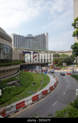 Hotel Parkplatz Bereich Straßen Gastfreundschaft Reiseziel Singapur Asien entspannen genießen Sie Gebäude Wolkenkratzer Besuch Annehmlichkeiten Stockfoto