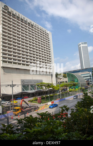 Hotel Parkplatz Bereich Straßen Gastfreundschaft Reiseziel Singapur Asien entspannen genießen Sie Gebäude Wolkenkratzer Besuch Annehmlichkeiten Stockfoto